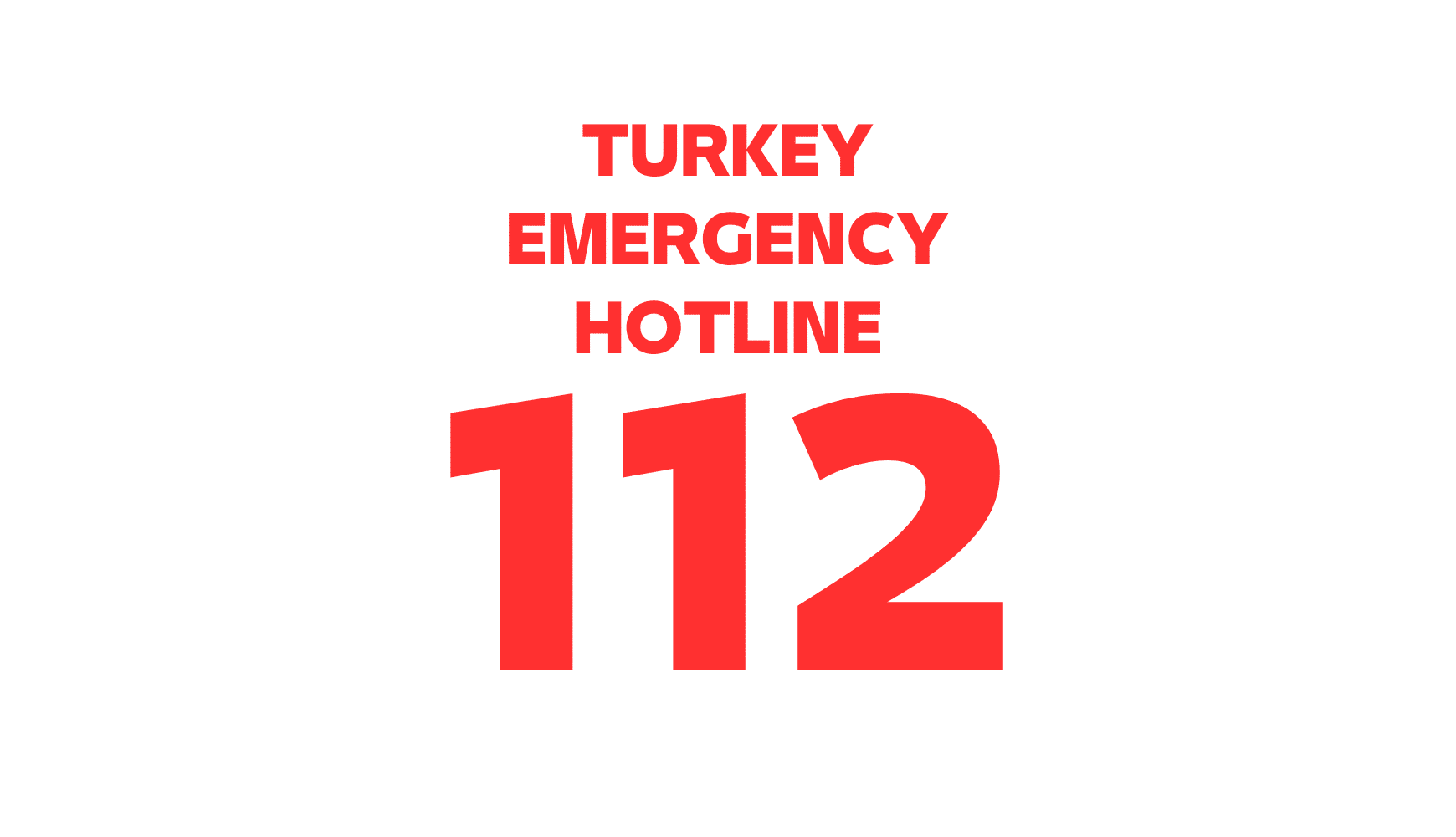Turkey Emergency Hotline and Numbers