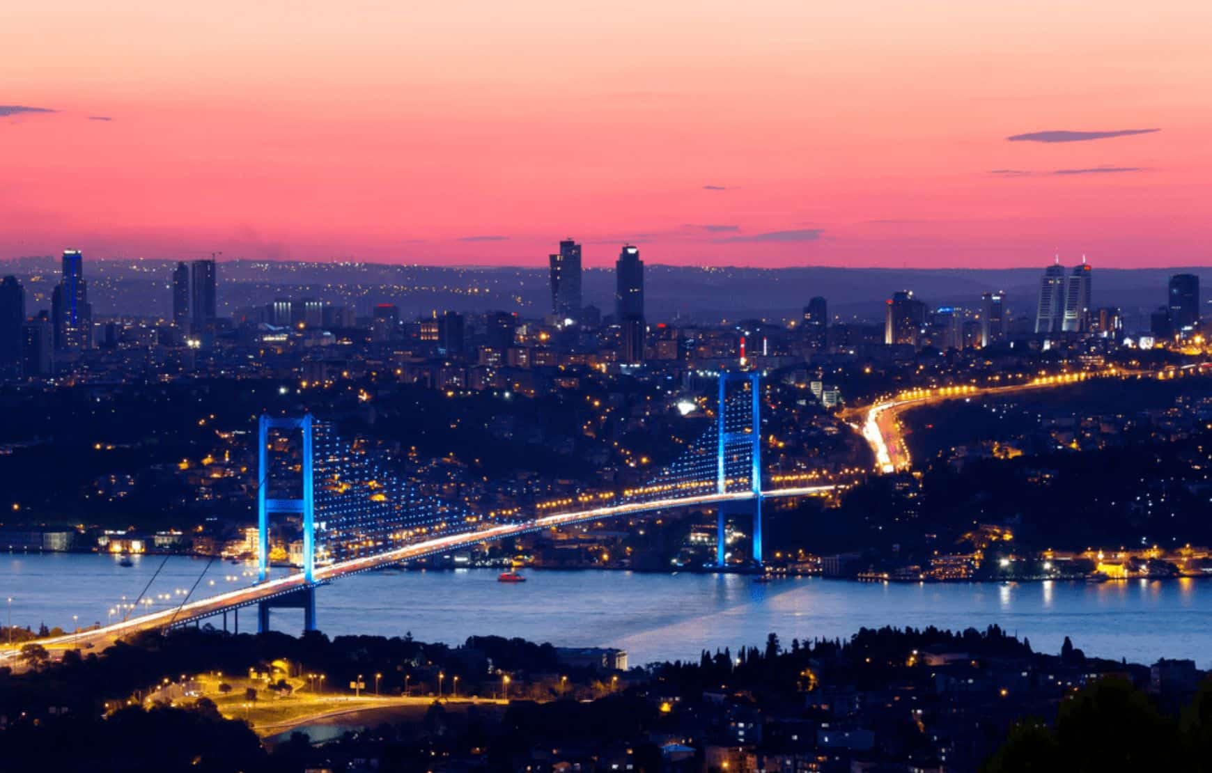 Bosphorus Bridge Aerial View