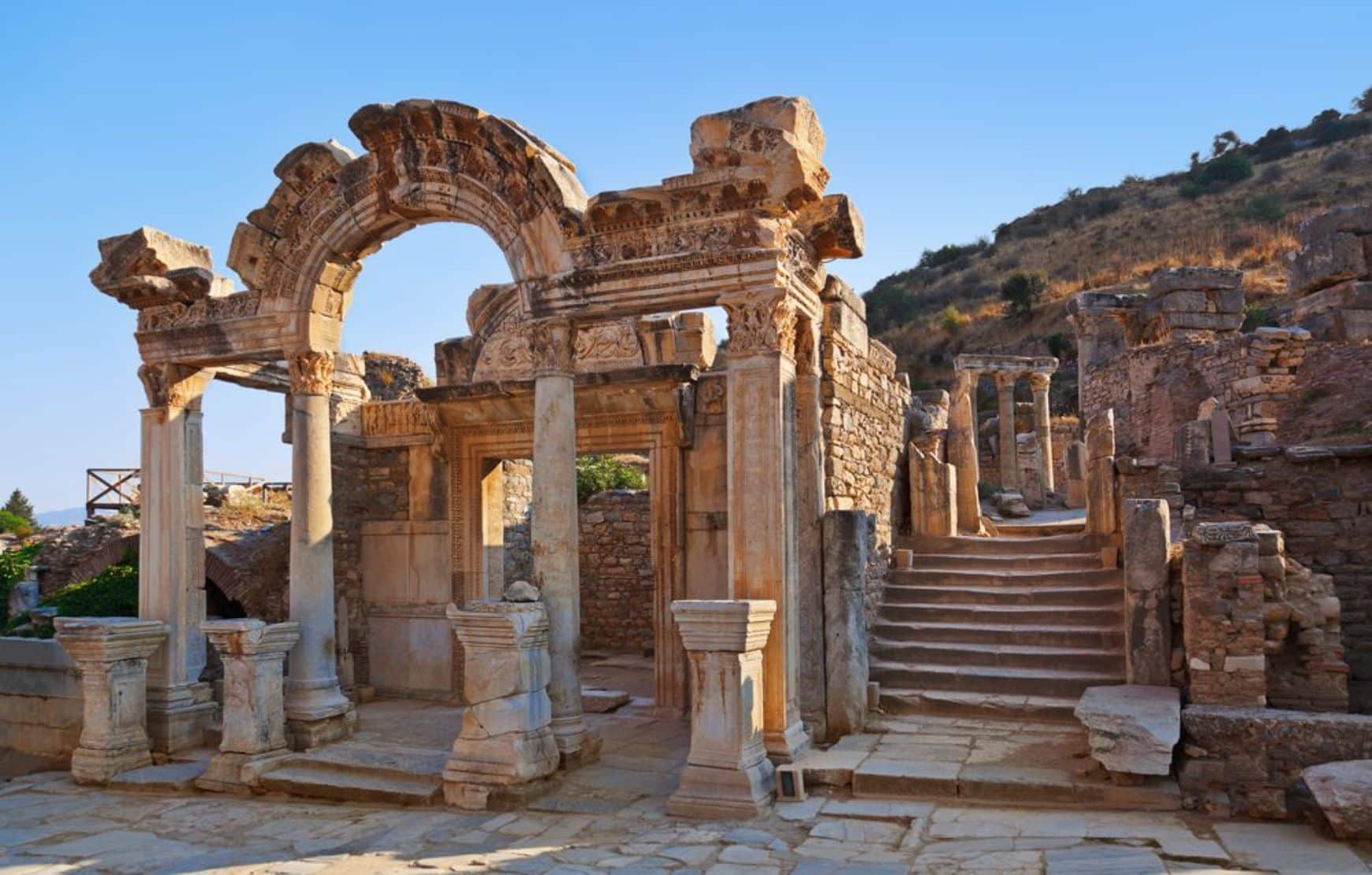 Hadrian's Temple in Ancient City of Ephesus