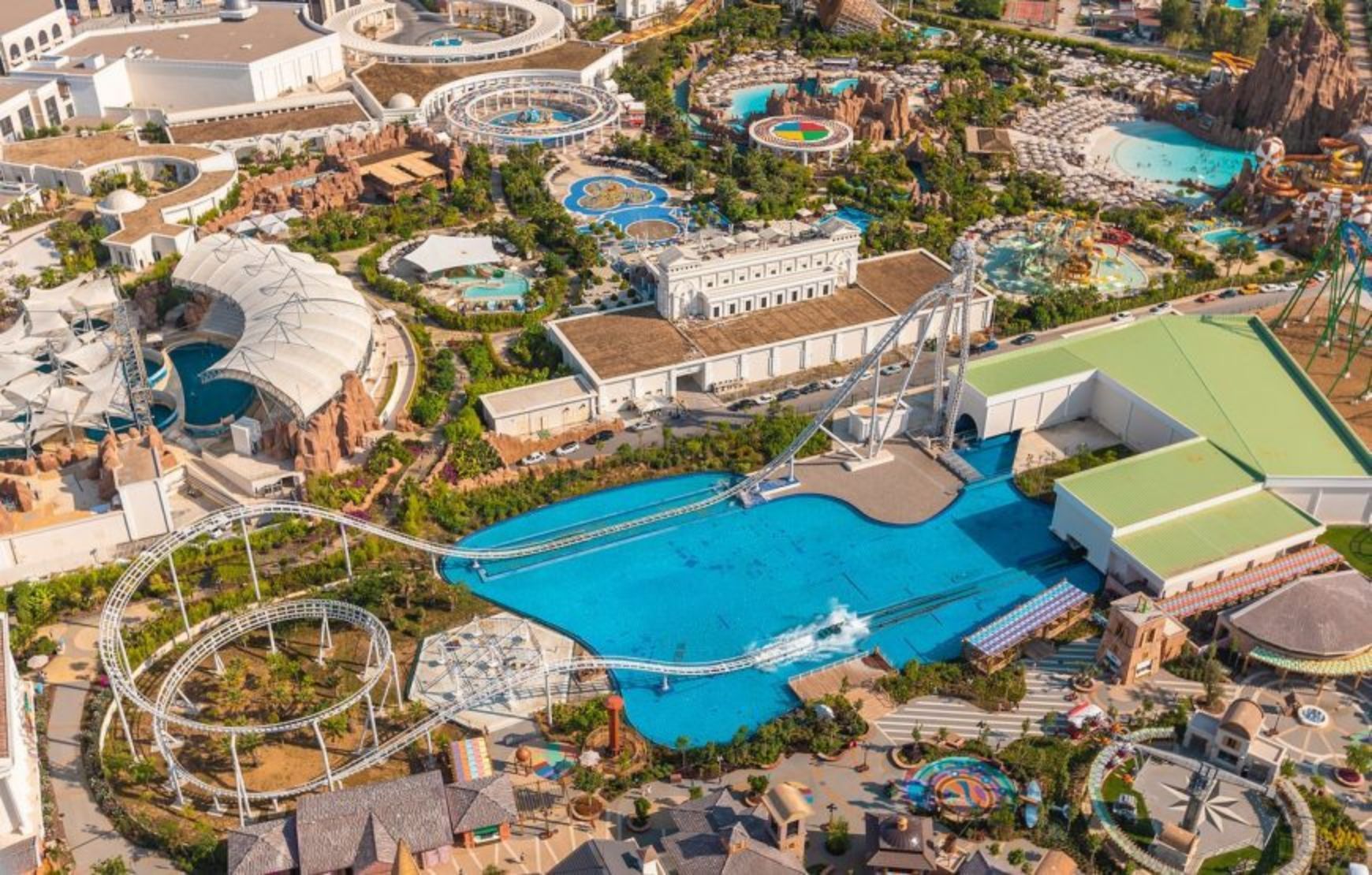 Aerial view of Lands of Legends Theme Park -Antalya