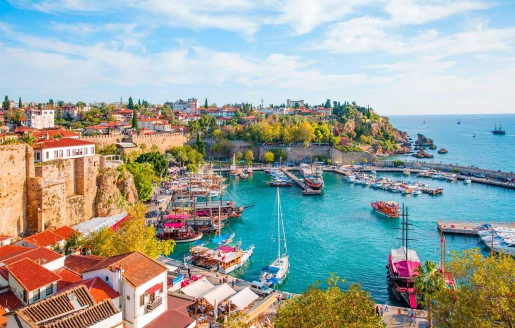 visit old town port in our Antalya City Tour