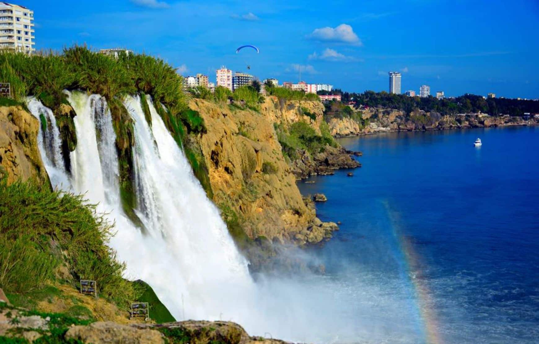 visit duden waterfall in our Antalya City Tour