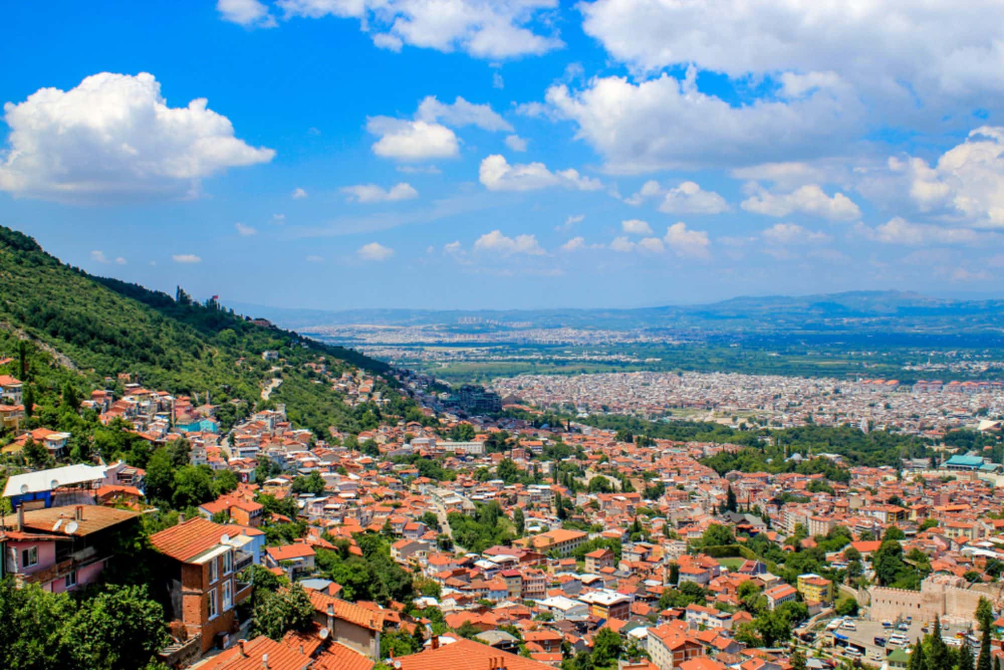 Bursa City panoramic view