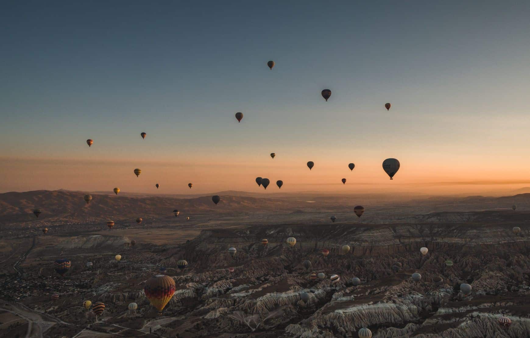 Cappadocia - Balloons Aerial