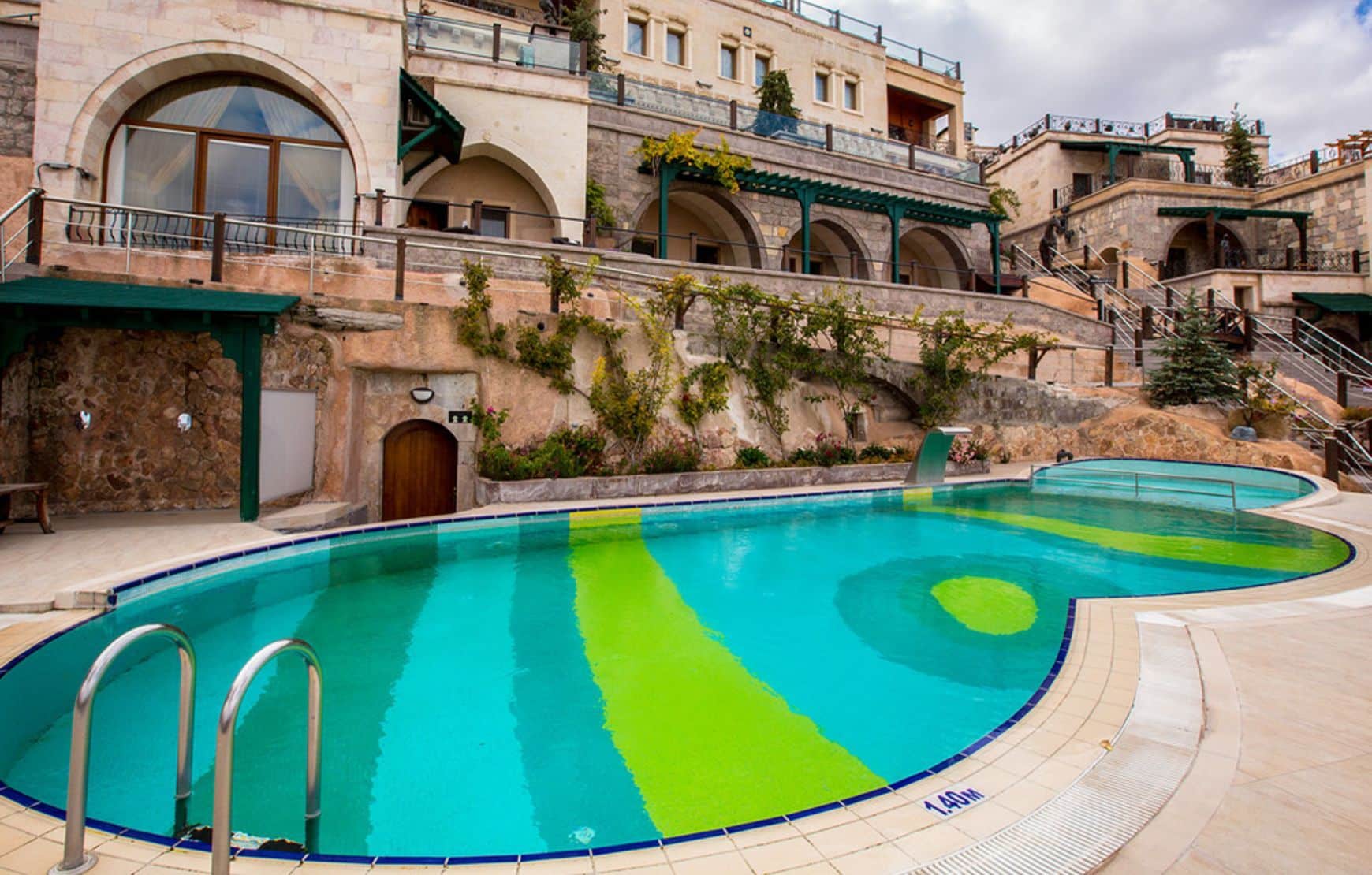 outdoor pool at Cappadocia Cave Resort