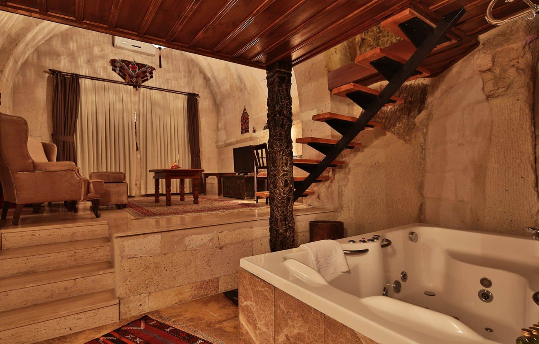 private jaccuzzi in your room at Cappadocia Cave Suites