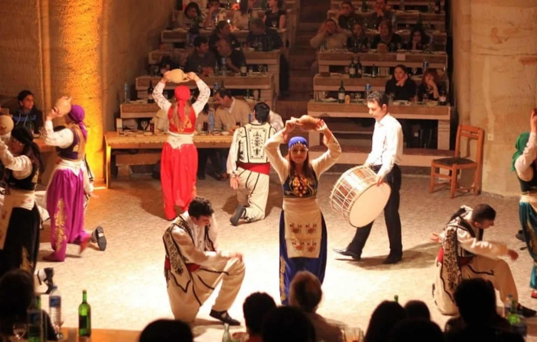 Turkish Night Show in Cappadocia - a turkish group dancing