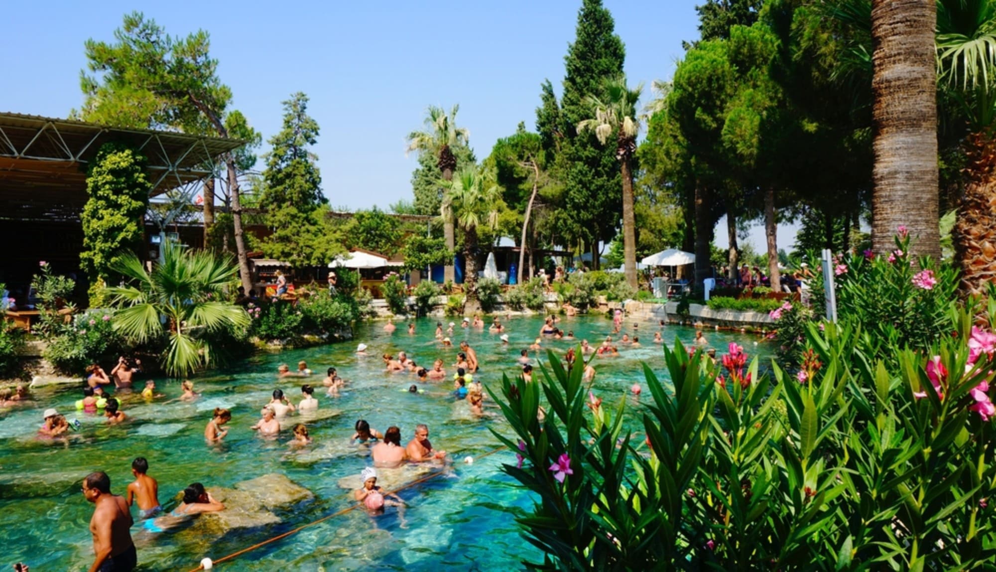 Cleopatra Pool Pamukkale in Summer