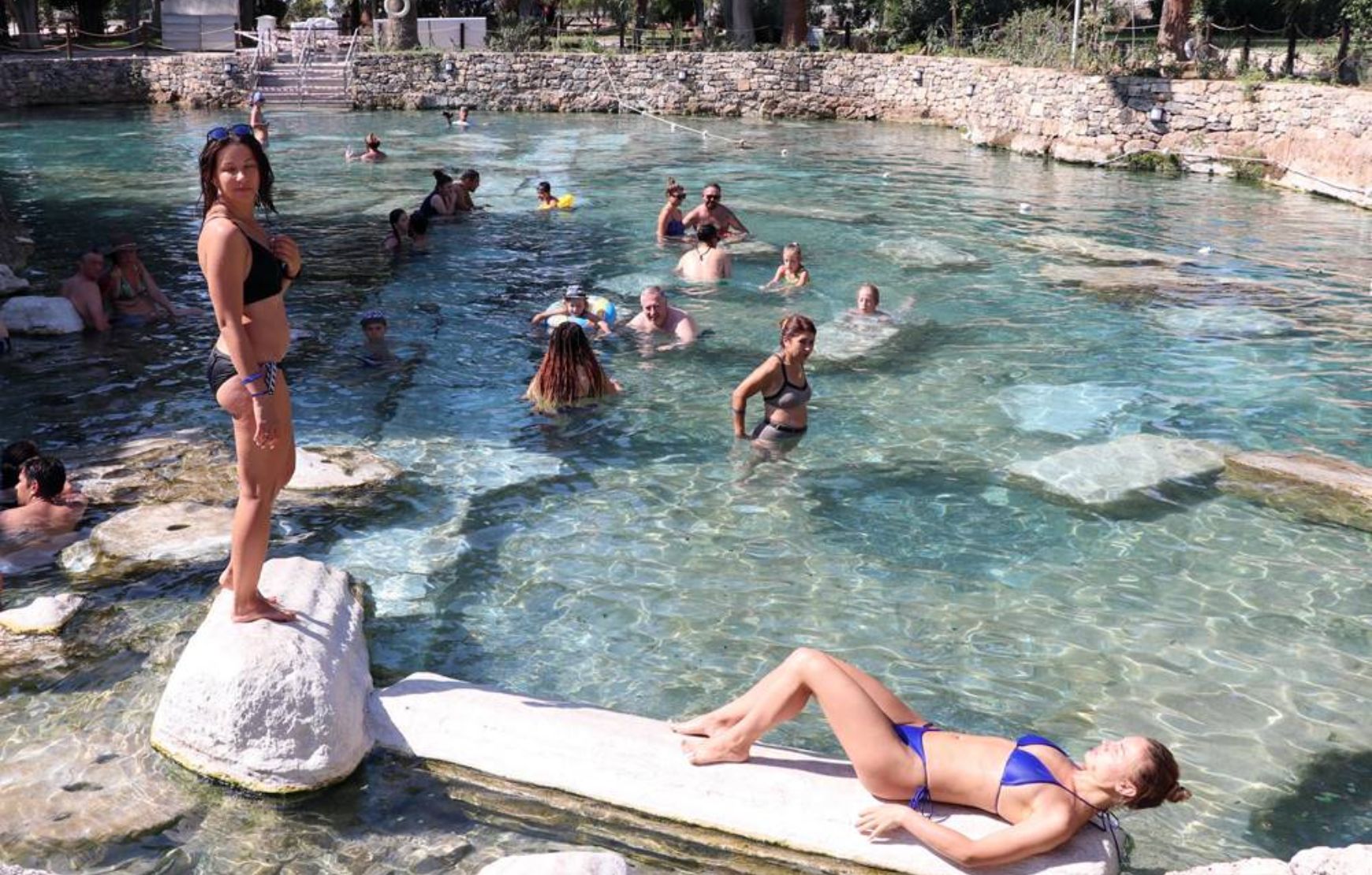 Enjoy Cleopatra's pool in Pamukkale