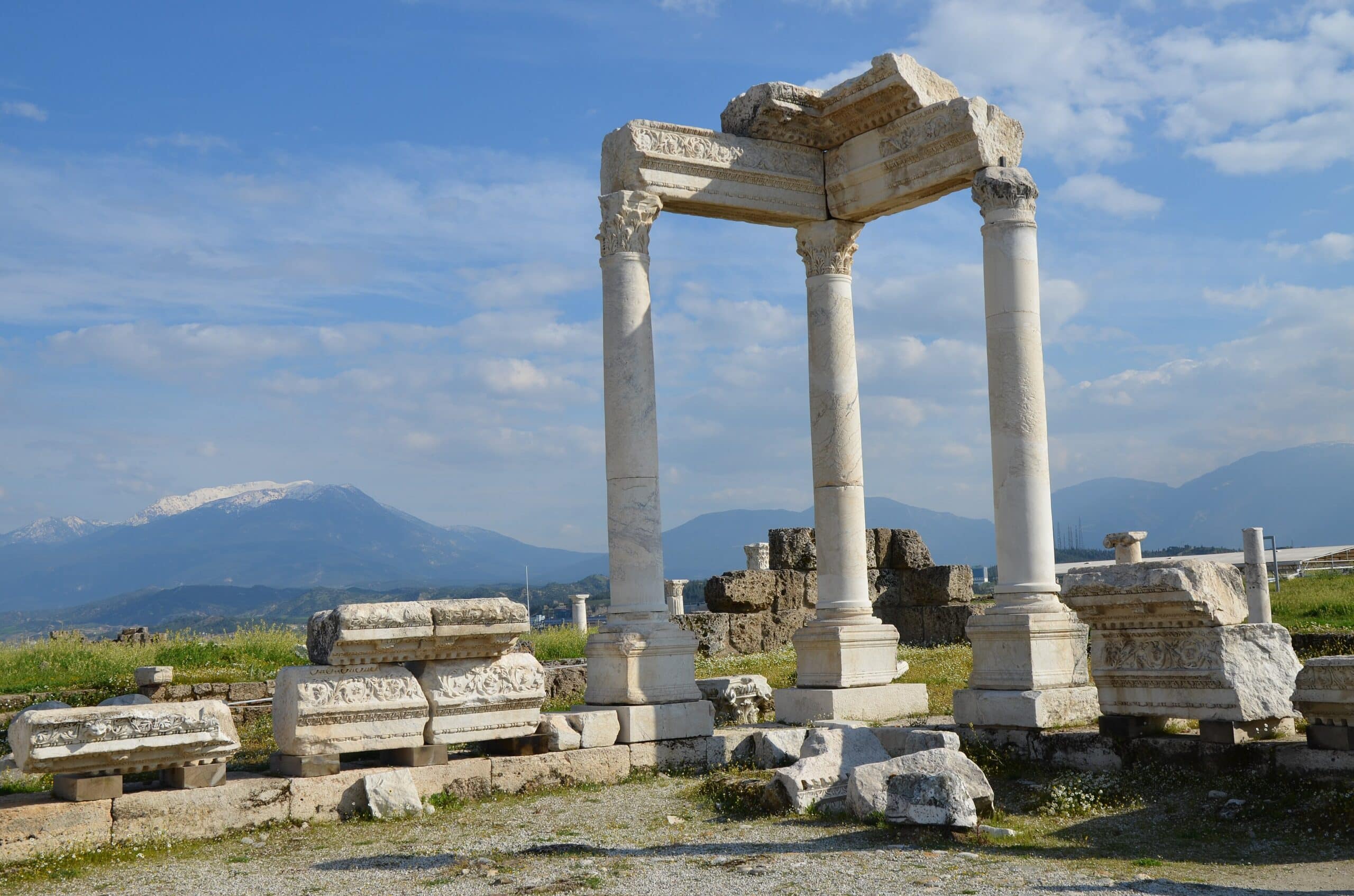 Laodicea, ancient city columns