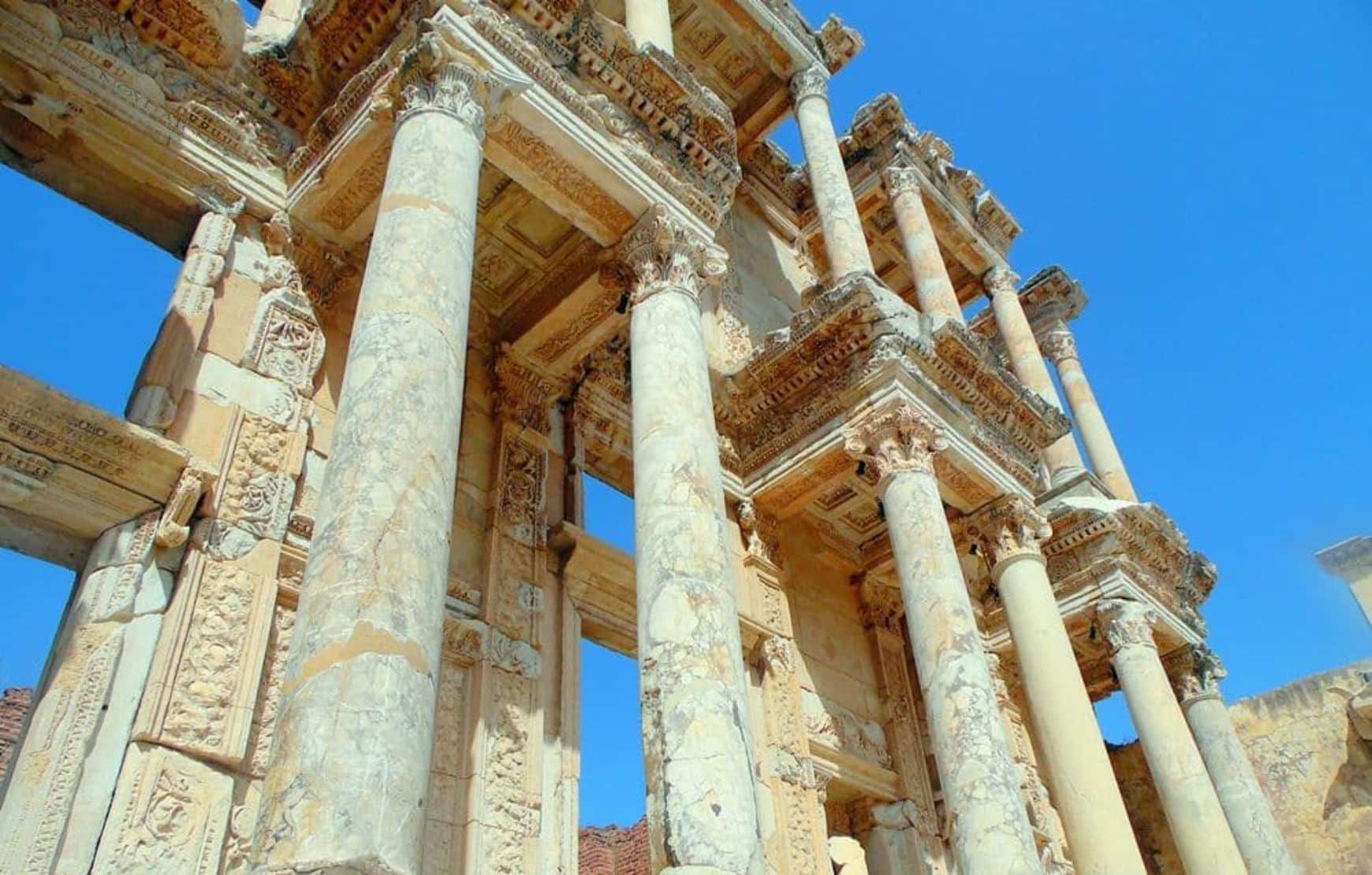 Celsus Library in Ephesus Ancient City