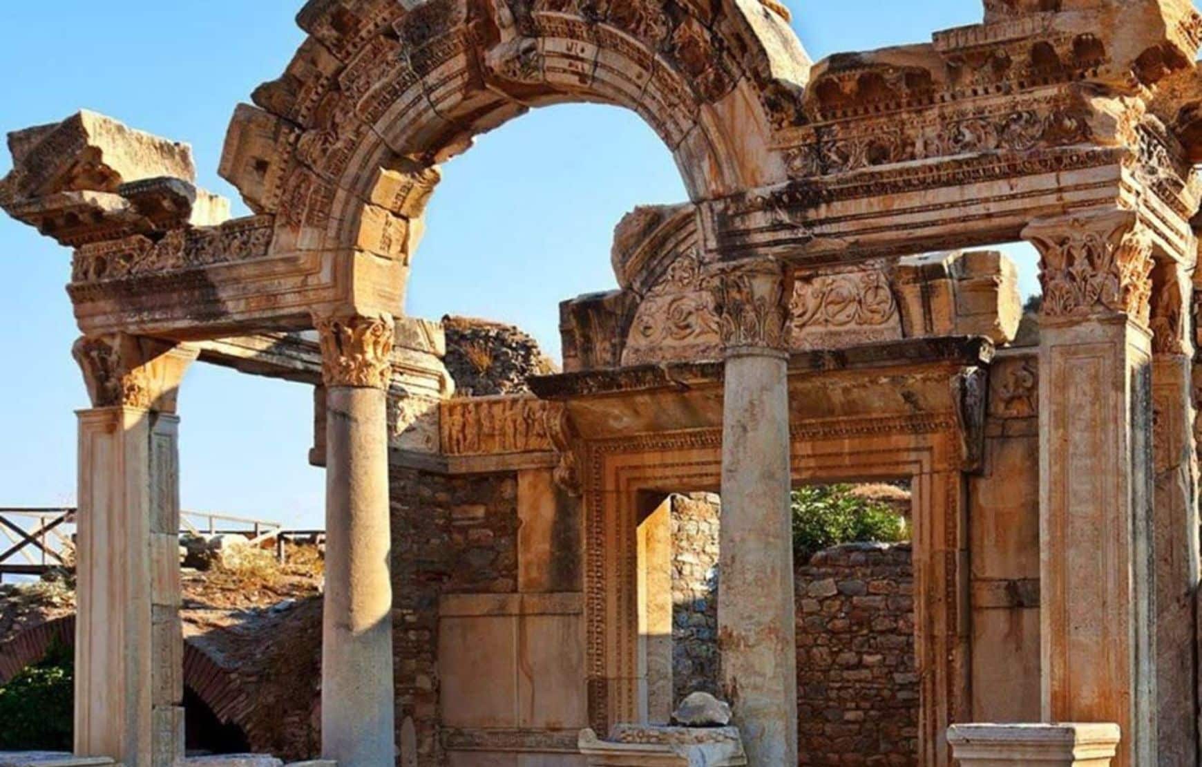 You will visit Hadrian's Gate during your Ephesus Ancient City Tour