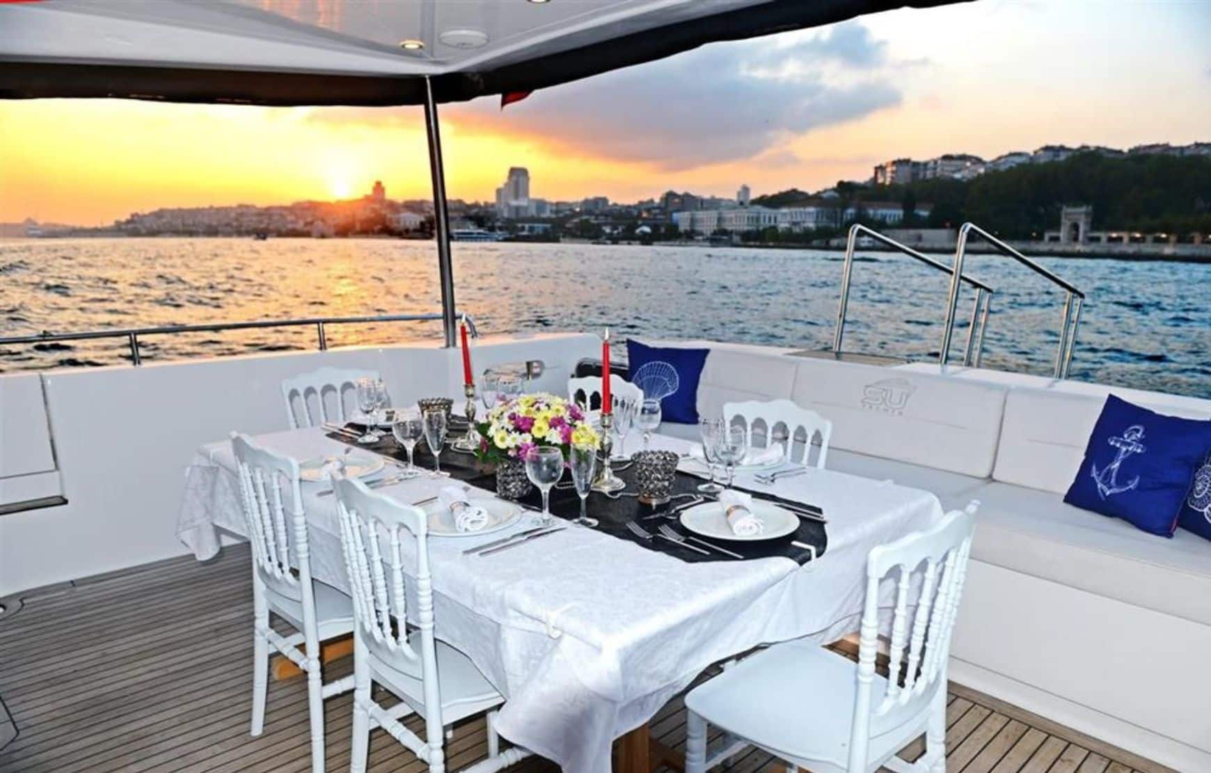 Special event in a private yacht in Bosphorus