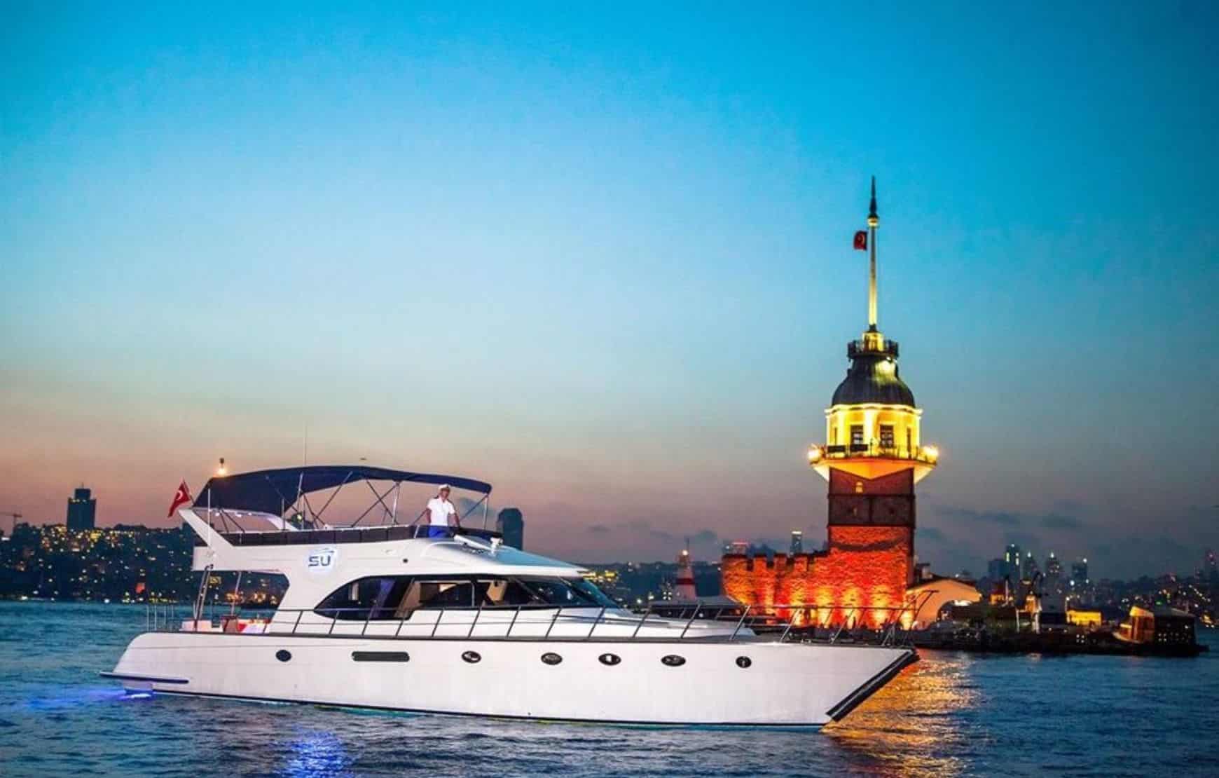 Visit Maiden Tower on Bosphorus with our Istanbul Private Yacht Tour
