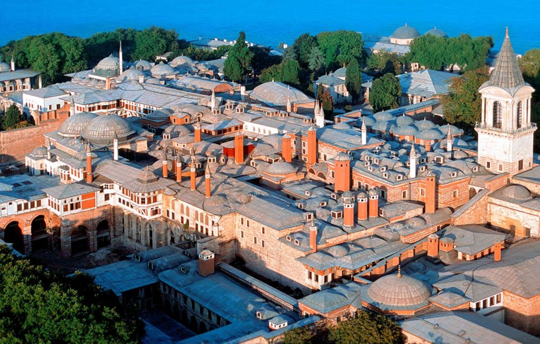 Aerial view of Topkapi Palace