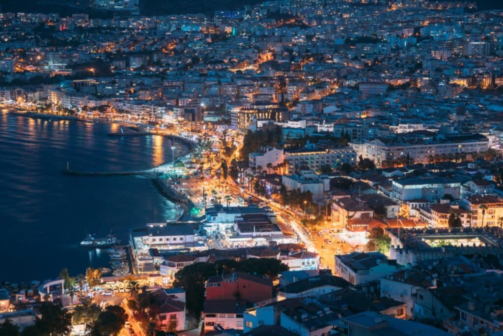 Night view of Kusadasi