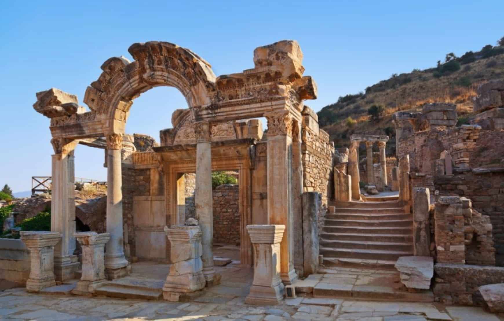 Visit Hadrian's gate with our Ephesus Tour from Kusadasi Cruise Port