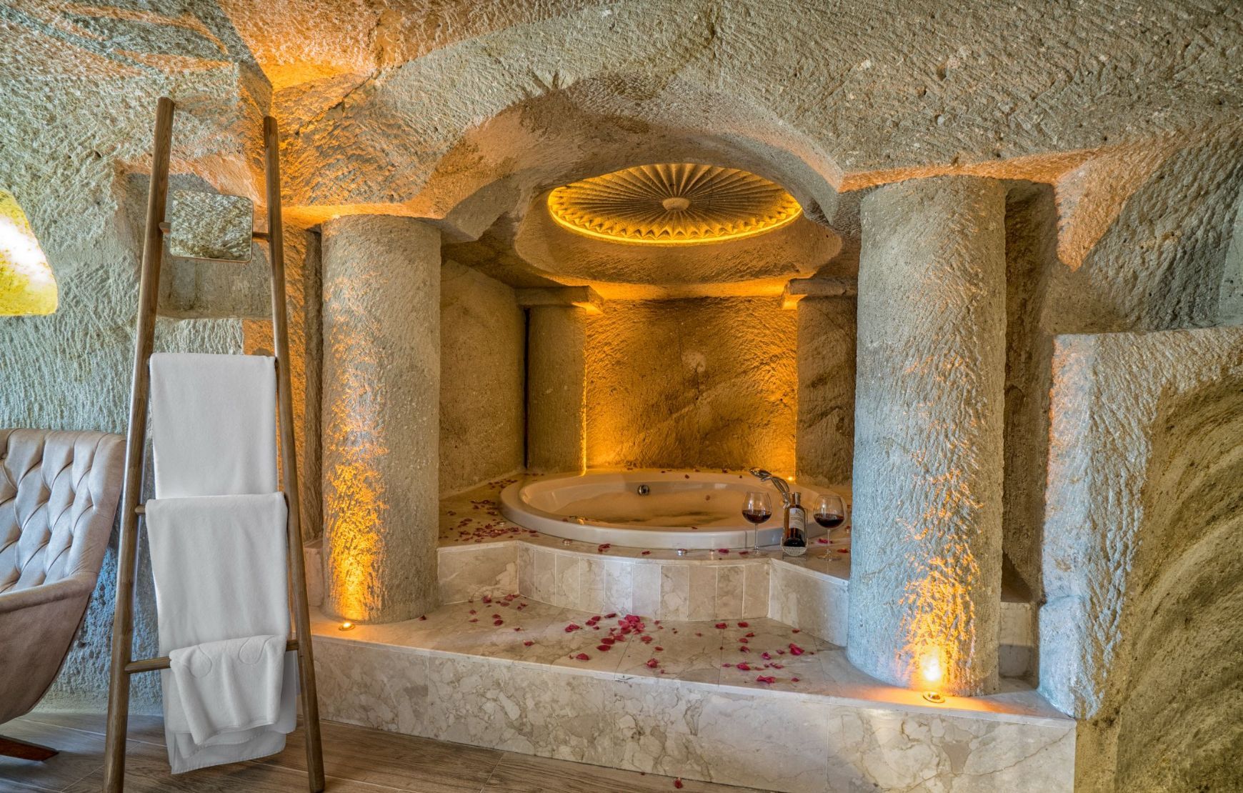 Enjoy jacuzzi inside of the room at Utopia Cave Cappadocia