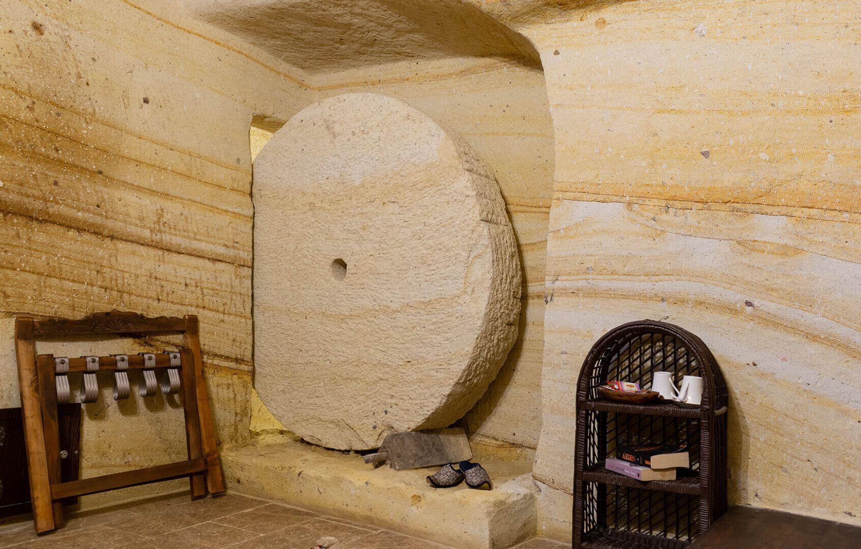 Cave Room door in Zeydem Suites Cappadocia