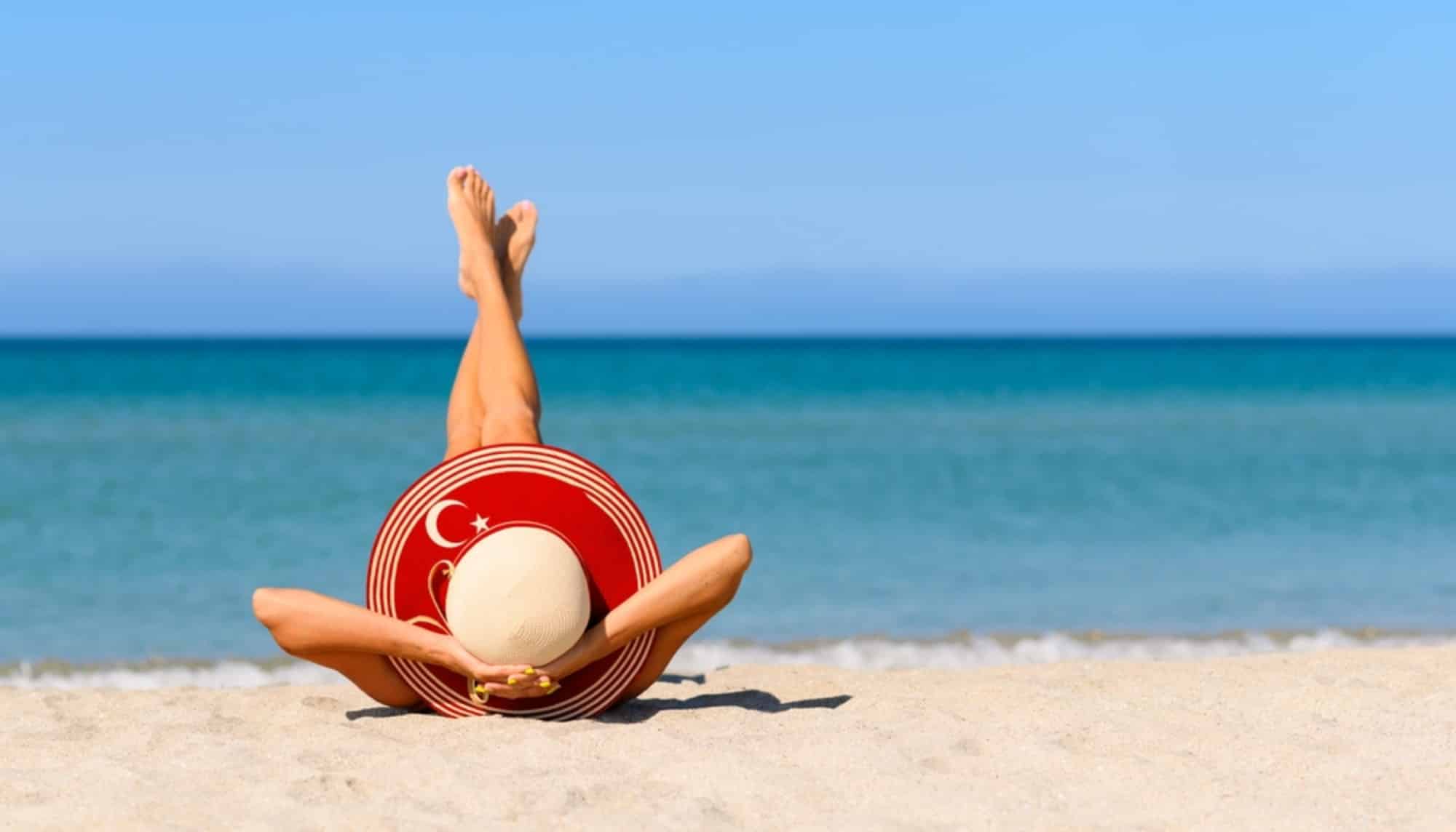 a girl in Antalya Beach