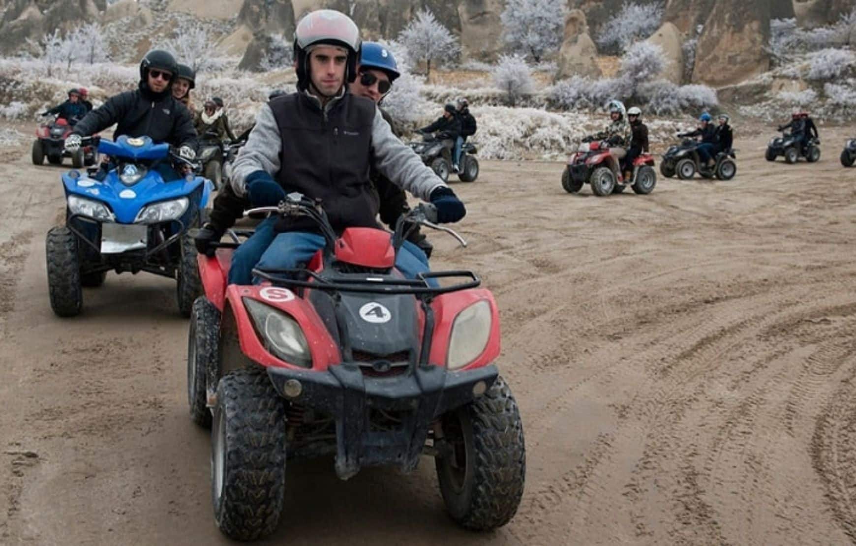 ATV Tour in Cappadocia - two man driving a quad bike
