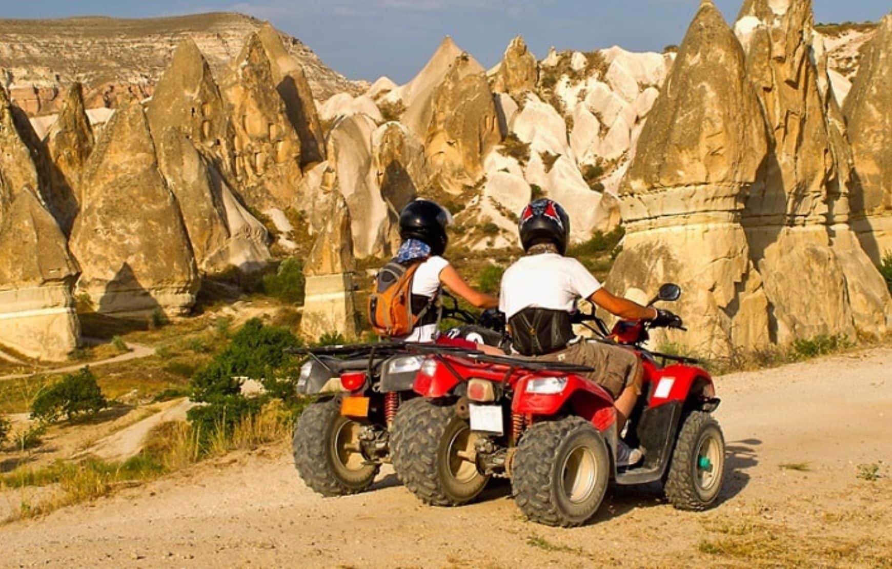 ATV Tour in Cappadocia - couple driving quad bike