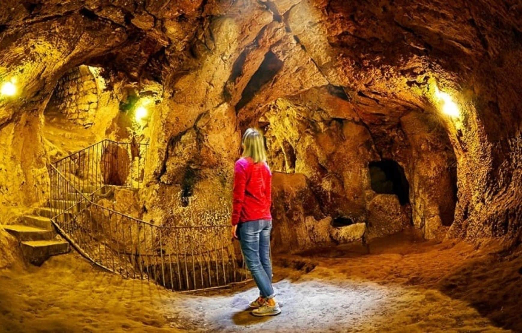 Green tour in Cappadocia explore Derinkuyu underground city