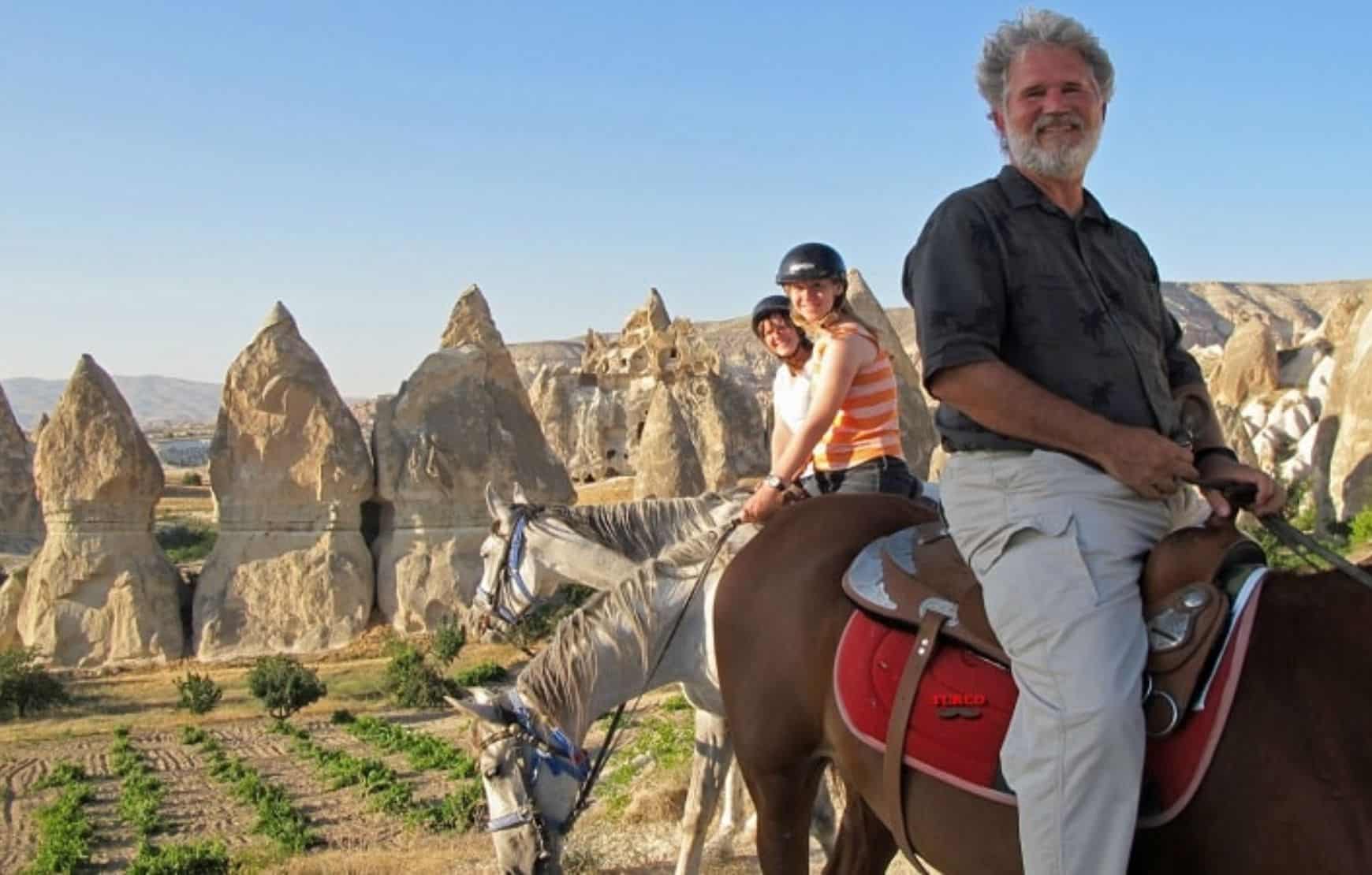 Horse Riding in Cappadocia - a group of family safari