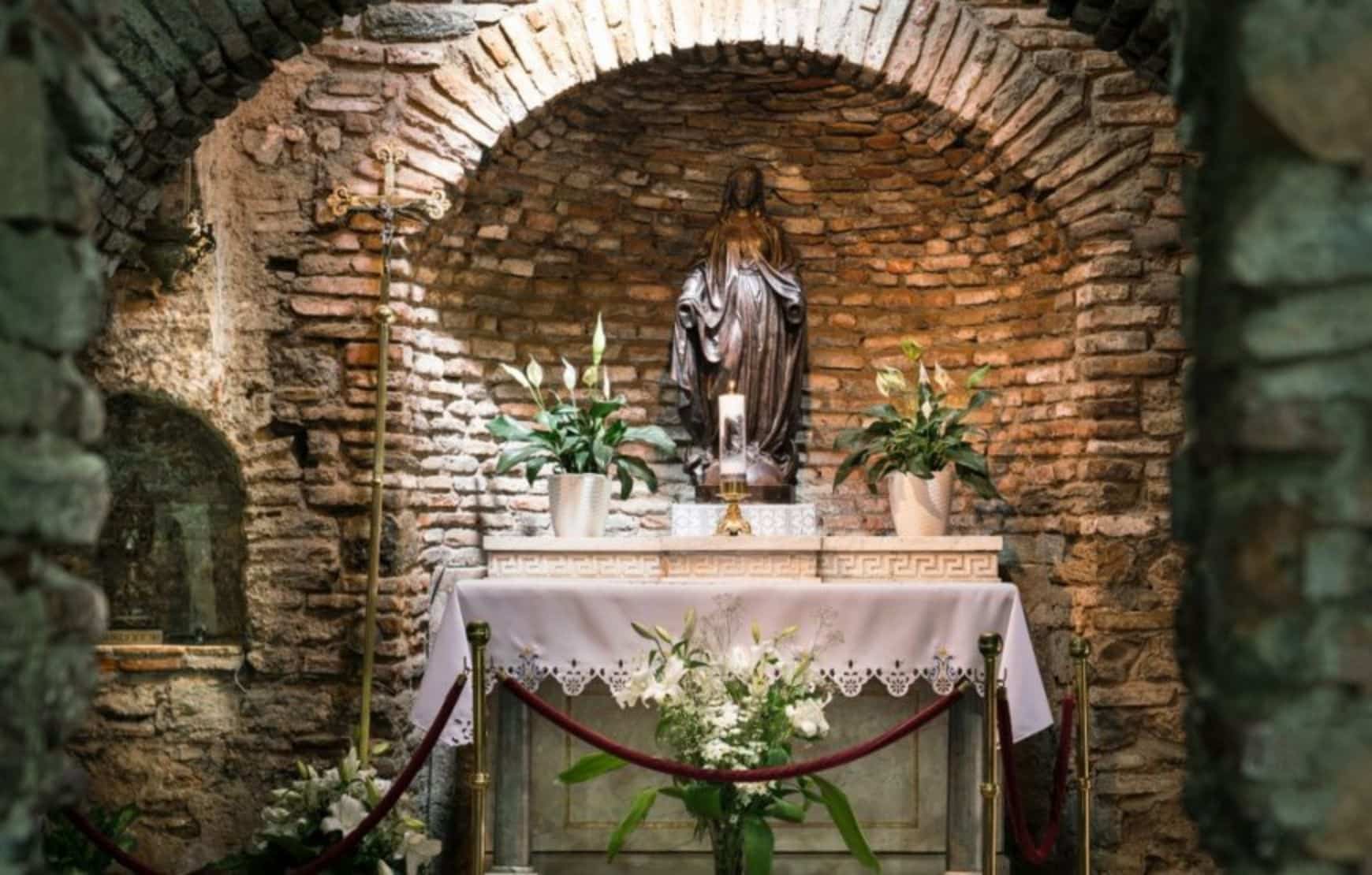 Explore Ephesus Private Tour - the House of Virgin Mary - Inside of the house.