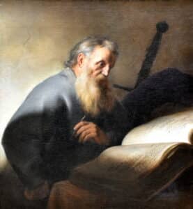 The Apostle Paul made 1627 1629 by Jan Lievens 1607 1674. Nationalmuseum Stockholm Sweden