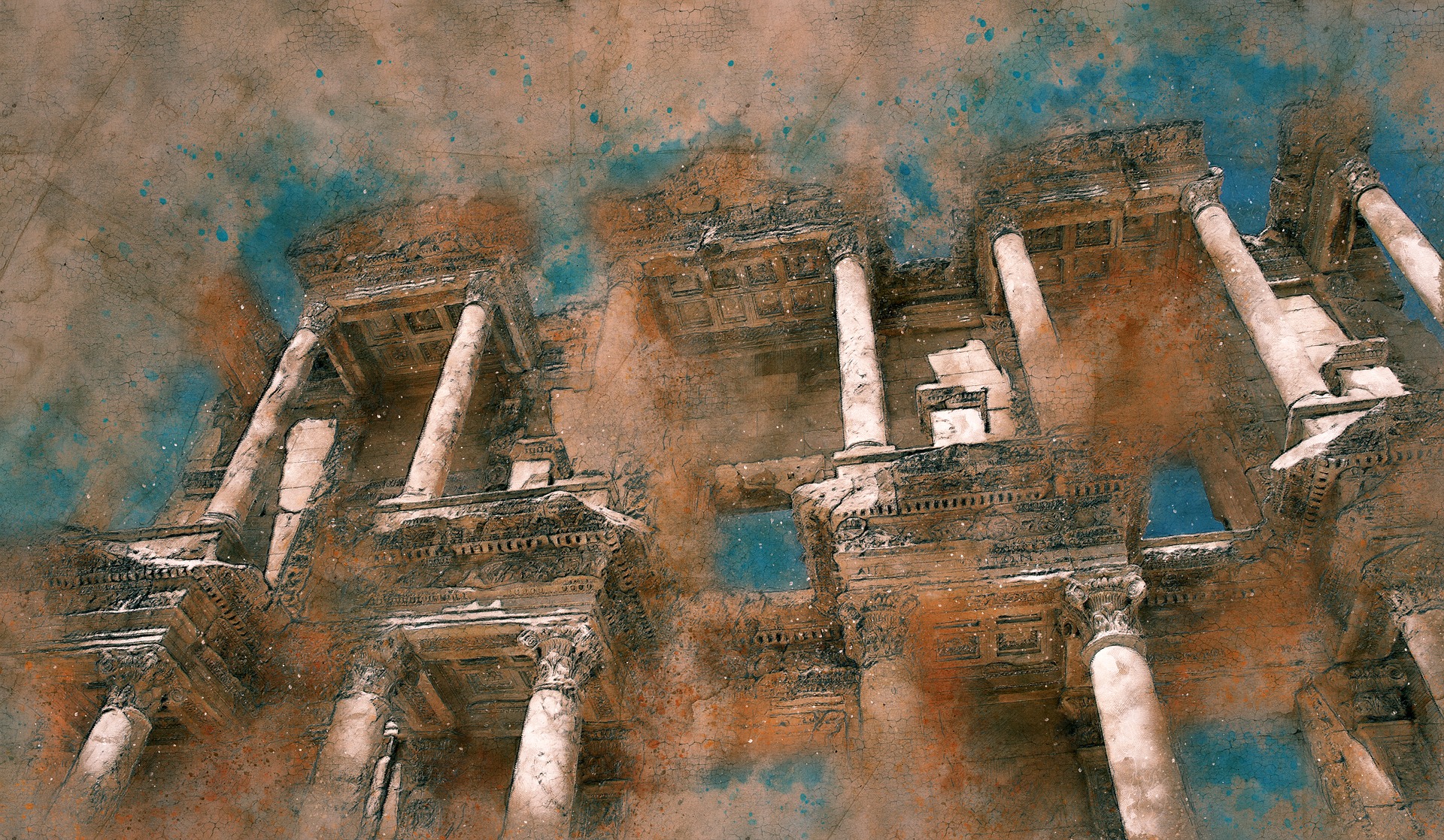 celsus library painting