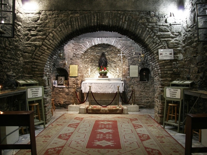 inside of house of virgin mary