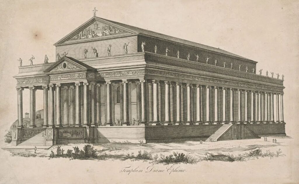 temple of artemis illustration