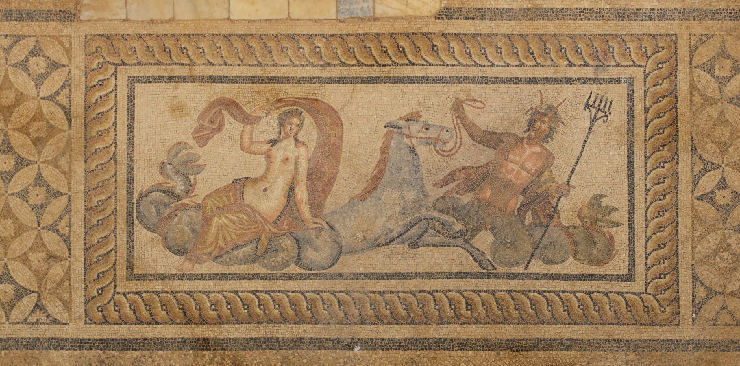 2nd Century Mosaic From Hillside Houses of Ephesus