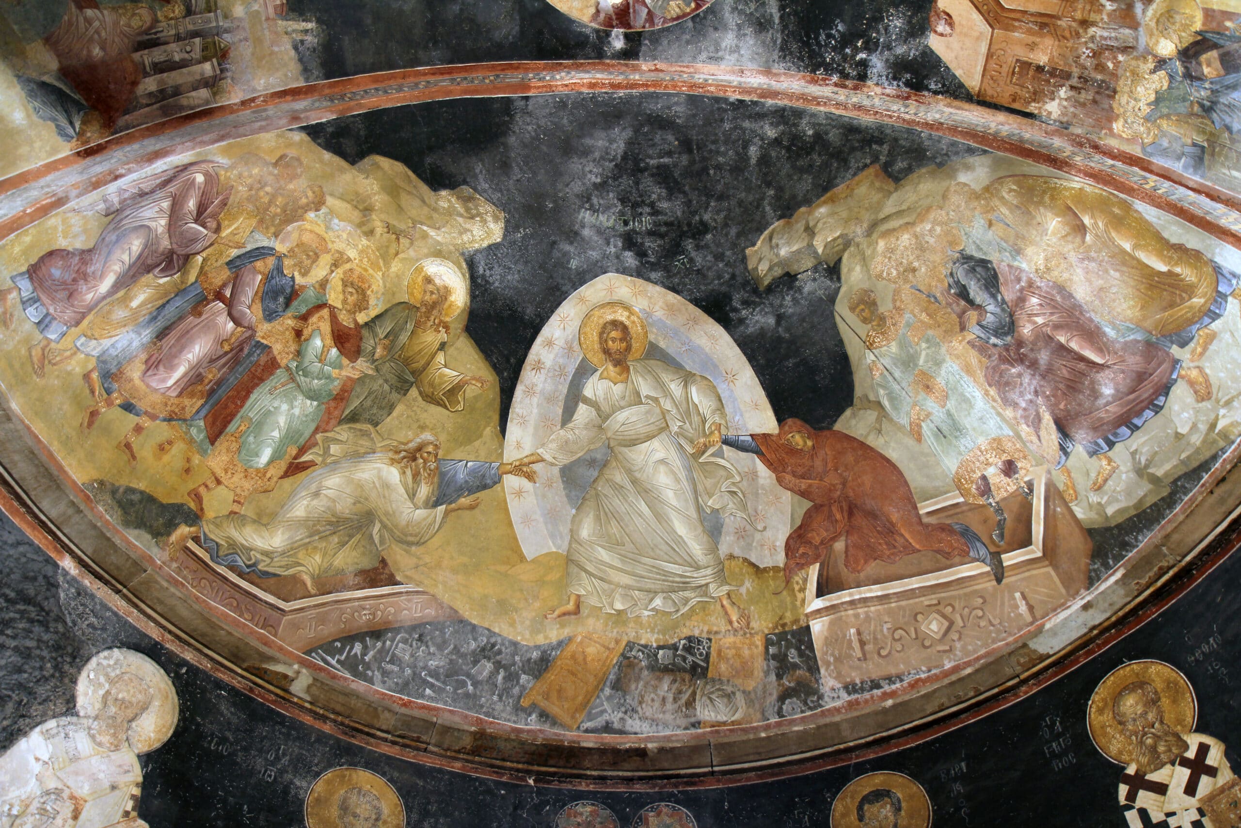 Anastasis fresco in the Chora Church, Istanbul