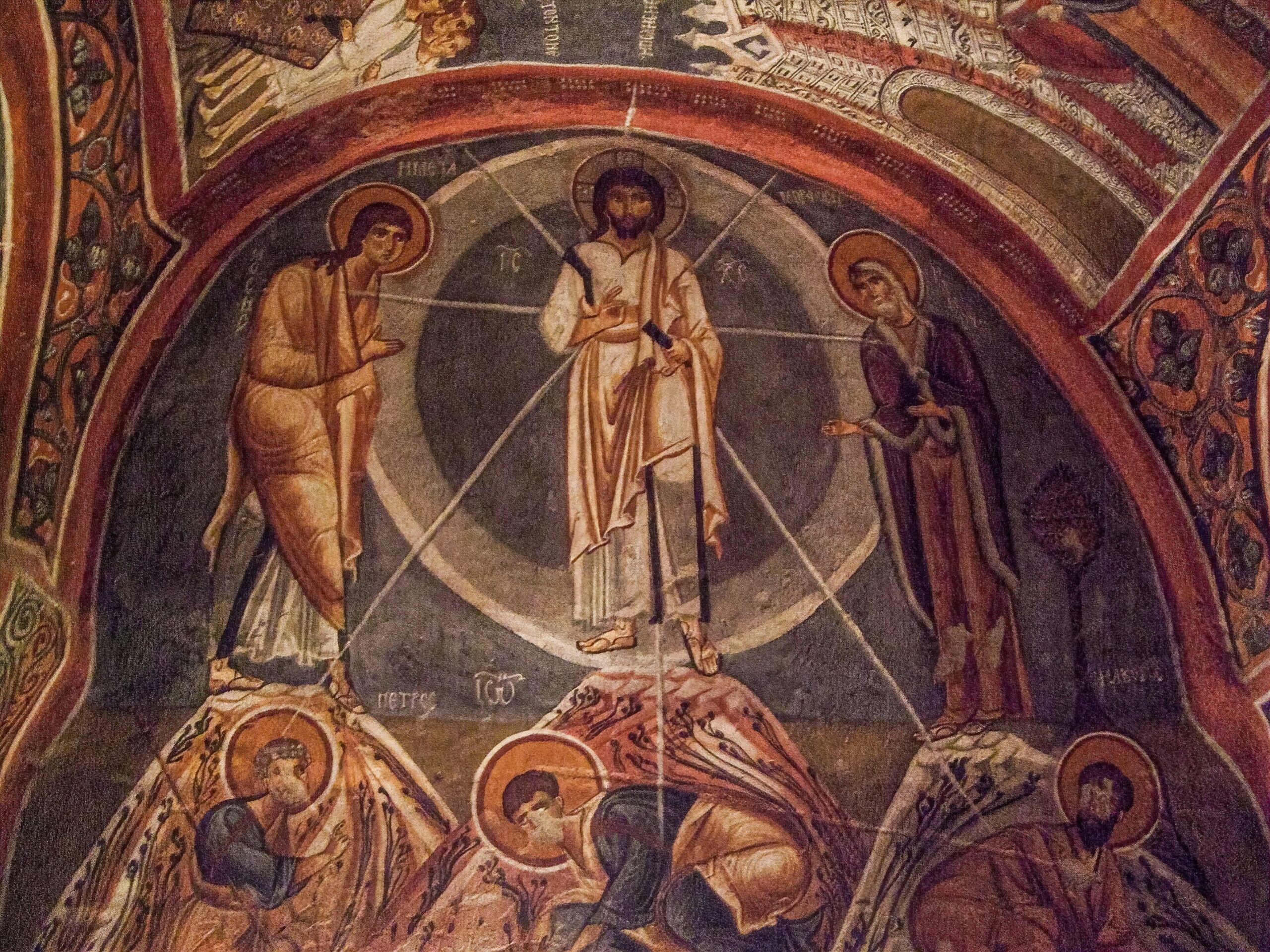 Transfiguration fresco in the Dark Church, Goreme