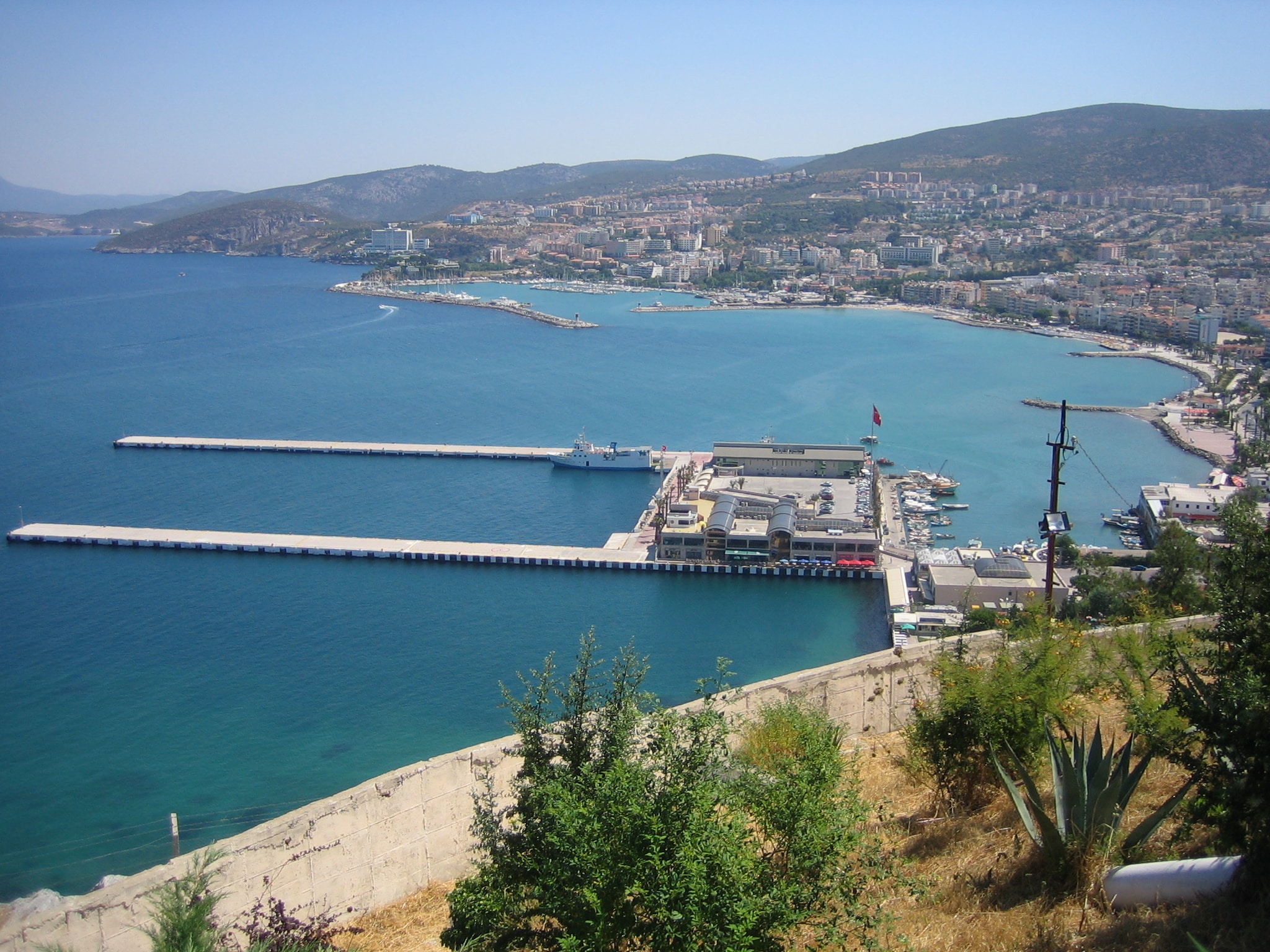 Kusadasi harbour on the Aegean coast